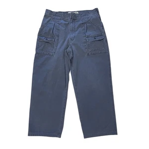 Cabela's Pants Men's 31 x 24.5 Legendary 7 Pocket Hiker Blue Workwear Hiking - Picture 1 of 11