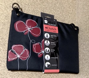 Allant Universal Clutch Hülle schwarz modernistisch rote Blume iPad die meisten Tablets - Bild 1 von 8