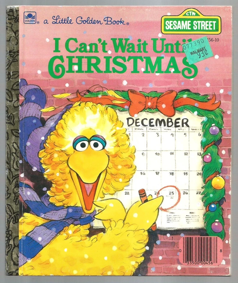 Children's Little Golden Book ~ Sesame Street I CAN'T WAIT UNTIL CHRISTMAS - Image 1 of 1
