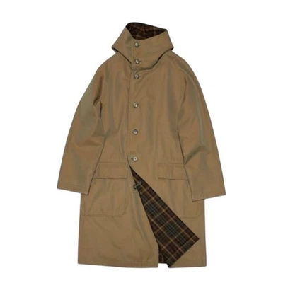 Abrigo Kaptain Sunshine Lana Reversible Mt Algodón Cuadros Caqui Talla S Japón Usado Foto 1 de 4