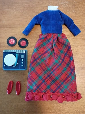 TRAJE COMPLETO VINTAGE DE FIESTA DE PATRÓN BARBIE MATE AÑOS 60 #1914 Foto 1 de 4