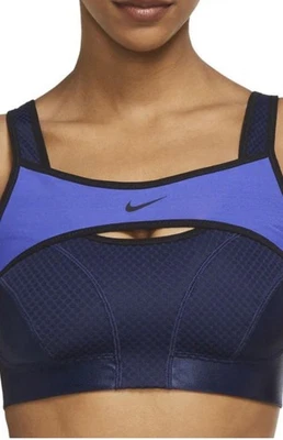 Nike  Women's Alpha Ultrabreathe Purple Black Sports Bra High Support Size Small - Image 1 of 4