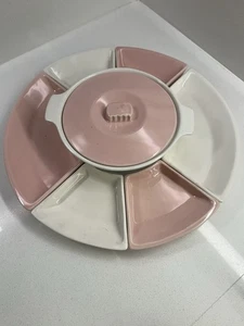 Vintage California Pottery Lazy Susan Servierset - Bild 1 von 9