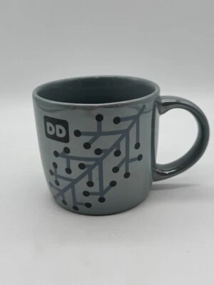 Dunkin Donuts 2014 Light Gray Pearlescent Snowflake Coffee Mug 14 Oz - Image 1 of 4