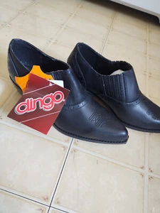 Dingo Leder Slipper Absatz Western Cowboy Stiefeletten Schuhe Damengröße 9,5 - Bild 1 von 4