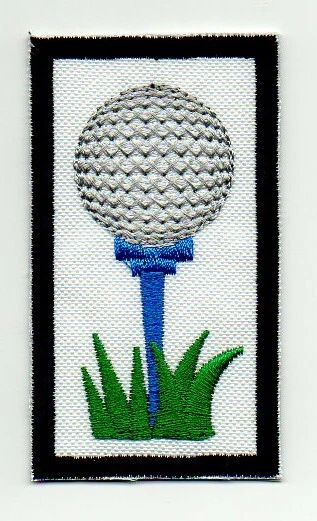 PATCH RICAMO TOPPA PALLINA GOLF SPORT - Immagine 1 di 1