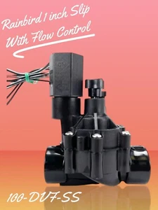 Rain Bird 100-DVF-SS 1 inch (25mm) Inline Valve w/ Flow Control Slip X Slip - Picture 1 of 5