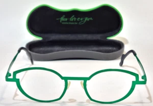 theo Change frame Belgium 389 grüne Vintage Brille/eyeglasses/Case/wie Neu - Bild 1 von 10