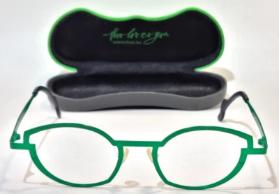 theo Change frame Belgium 389 occhiali/eyeglasses/custodia/come nuovi vintage verdi - Immagine 1 di 4