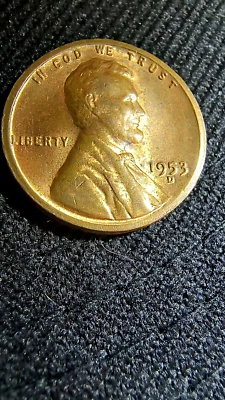 1953 D Lincoln Wheat Cent  Double Rim L on Rim - Image 1 of 4