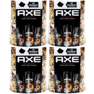 Axe Geschenkset Dark Temptation 4 Sets = 4 x Bodyspray + 8 Duschgel + 4 Handtuch - Bild 1 von 2