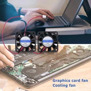 2 Pcs DC 12V Brushless Fan 4010 Cooler Fan 4CM 2 Pin Chassis Graphics Card Fan - Afbeelding 1 van 7