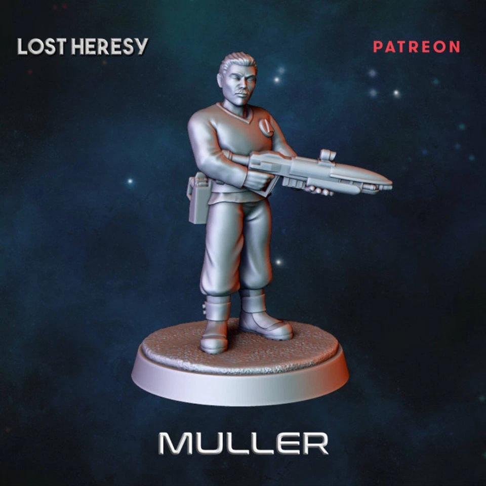 Muller - Resin Miniature | Sci Fi | Legion | Trek | Lost Heresy - Image 1 of 1
