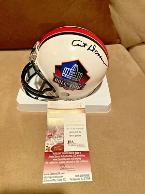 Art Donovan signed Baltimore Colts Hall of Fame HOF NFL Mini Helmet JSA - Image 1 of 3