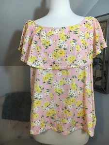 Full Circle Trends Pink Knit Eyelet Print Blouse 3X NEW WITH TAGS - Picture 1 of 12