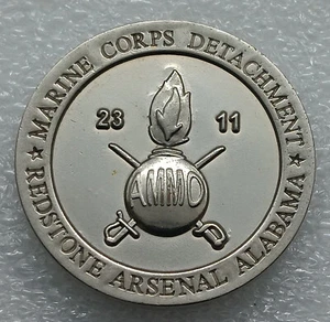 USMC Detachment Redstone Arsenal Alabama Challenge Coin - Picture 1 of 2