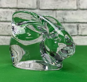 Orrefors Sweden Crystal Rabbit Bunny Signed Paperweight Figurine - Picture 1 of 13