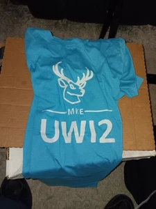 AMAZON 2023 EMPLOYEE MILWAUKEE MKE BUCKS UW12 T SHIRT SIZE XLARGE XL PRIME BLUE - Picture 1 of 1