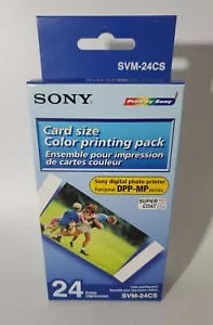 Paquete de impresión Sony SVM-24CS para impresora Sony DPP-MP (24 2x3,25") NUEVO SELLADO - Imagen 1 de 7