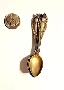 Vintage Sterling Silver Watson Cherub Demitasse Spoon. 3-3/4" Long. - Picture 1 of 4