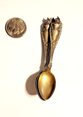 Vintage Sterling Silver Watson Cherub Demitasse Spoon. 3-3/4" Long. - Image 1 of 4