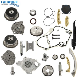 Water Pump + Timing Chain VCT Selenoid Actuator Gear Kit For GM Ecotec 2.0L 2.4L - Picture 1 of 19
