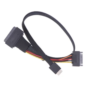1PC OCULINK PCIE PCI-EXPRESS SFF-8611 X4 4I TO SFF-8639 U.2 U.3 SSD-Datenkabel - Photo 1/14