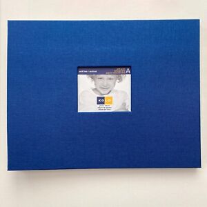 KOLO Photo Album NEWPORT Archival Cobalt Blue/White 10 Sheet 11x8.5 NEW