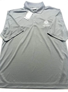 Nike Uomo Nera Dri-FIT 363807 Golf Polo Shirt L Troy Fraser Golf Classic Nuova - Foto 1 di 7
