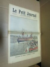 LE PETIT JOURNAL 1893 Toulon croiseur Suchet prise de Thiassale Cote d'Ivoire