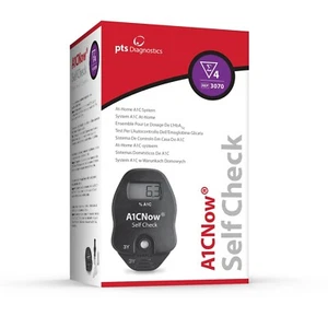 PTS Diagnostics 3070 A1CNow Self-Check Glucose Monitor 4 Tests Exp 7/25 - Picture 1 of 15