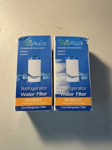 Lot of 2 Eco Aqua Refrigerator Water Filter WF1CB-EFF Set of 2 - Picture 1 of 3