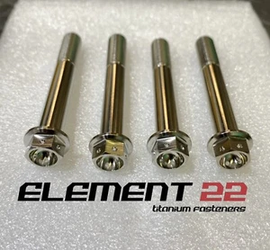 4x Titanium Racing Bolts Front Brake caliper Kawasaki ZX6R 2012-2017 M10x60mm - Picture 1 of 3