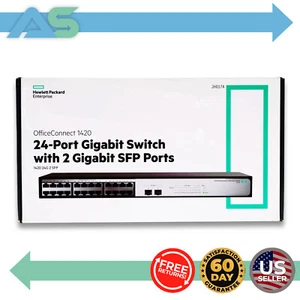 HP OfficeConnect 1420 24-Port Gigabit Switch with 2 Gigabit SFP Ports JH017A - Picture 1 of 15
