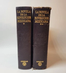 1964 Antonio Castro Leal LA NOVELA DE LA REVOLUCION MEXICANA 2 Vol Set Aguilar - Picture 1 of 16