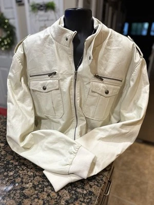 🏍️Chaqueta de moto Blue Gear crema para hombre🏍️| Nueva sin etiquetas | 4XL (se adapta a 2XL) Foto 1 de 4