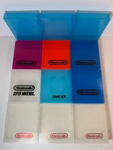 Lot of 12 VTG Nintendo NES Mix Plastic Clamshell Game Storage Cases 9 OEM w/Logo - Bild 1 von 9