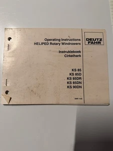 Carretillas rotativas helipedadas DEUTZ Fahr instrucciones de funcionamiento KS 85, KS85DR KS90DN - Imagen 1 de 5