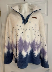Neu mit Etikett Simply Southern Damen XL Sherpa-Stil Reißverschluss Fleece-Hoodie - Bild 1 von 5