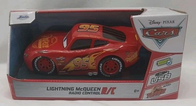 Disney Pixar Cars Lightning McQueen JADA 1:24 Scale RC Car W/Turbo 2.4 Ghz NOB - Image 1 of 4