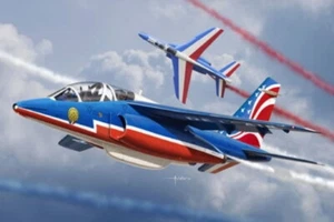 Kinetic Models 1/48 Alpha Jet Patrouille de France 2017 (2 Sets) - Picture 1 of 1