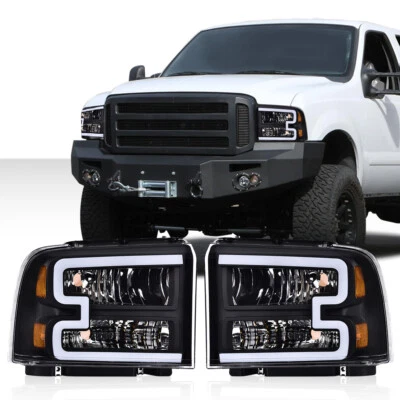Fit For 2005-2007 Ford F250 F350 F450 F550 Super Duty LED Conversion Headlights - Image 1 of 4