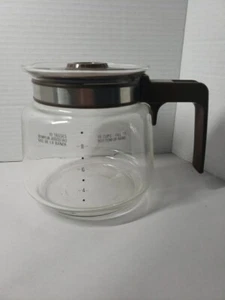 Vintage Replacement Carafe Decanter 10 Cup Brown Handle and Lid Coffee Machine - Picture 1 of 7