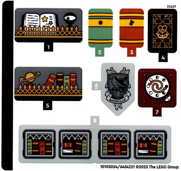 乐高 RAVENCLAW BANNER 76411 仅贴纸全新套装 76411stk01 — 第 1/1 张图片