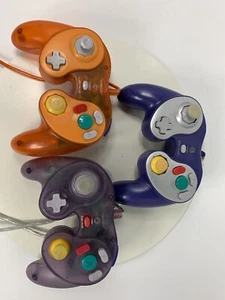 Intec G-Force 2 Nintendo GameCube Controller Remote GCN Orange Purple Set Of 3 - Picture 1 of 9
