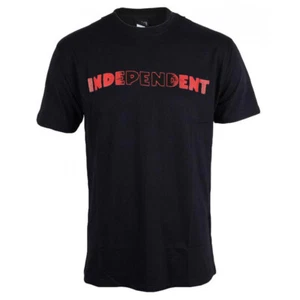 Camiseta de skate INDEPENDENT TRUCK CO' - Moire Bar Cross / M - Negra - Imagen 1 de 2