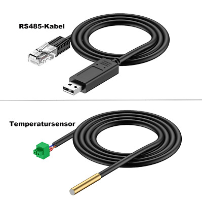 Batterietemperatursensor Epever Monitoradapter RS485/USB-Kommunikationskabel • 9.68€