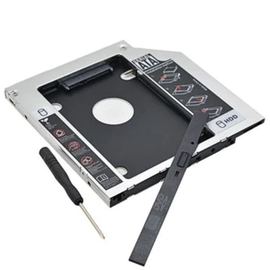 NEW Universal 9.5mm SATA to SATA 2nd SATA HDD Hard Drive Disk Caddy Module - Picture 1 of 8