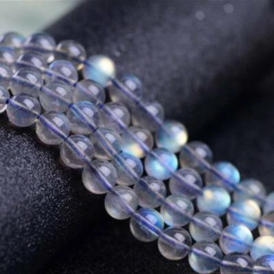 AAA Grau Labradorit Stein Perlen Runde gems Naturstein,1Strang 3/4/5/6/7/8/9mm - Bild 1 von 3