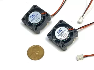 2 Pieces 5v fan 2510 small 2 pin computer GDStime 25mm x 10mm mini B9 - Picture 1 of 4